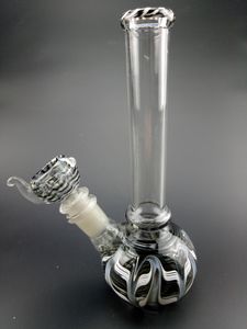 Unik design glas vatten bongs hookahs 7.8 tum Rakrör 18mm Joint Dab Rig för rökning Tillbehör