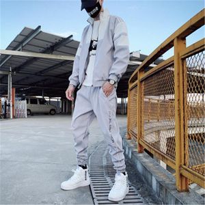 Man Casual Sports Suits Fashion Korean Trend Sweatshirt Trousers Tracksuits Designer Male Spring New Long Sleeve Loose Clothing 2pcs Suits