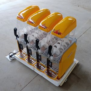 Máquina elétrica de derretimento de neve, 110v, 220v, quatro cilindros, 48l, máquina comercial de lama, fabricante de bebidas frias