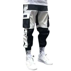 Çok cep kargo pantolon erkek pantolon eşofman altları Joggers Streetwear Hip Hop rahat erkek Harajuku erkek pantolon yaz moda