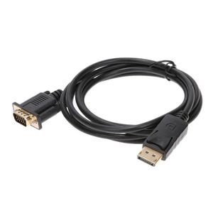 1.8M DisplayPort to VGA Converter Cable Adapter DP Male To VGA Male Cable Adapter 1080P Display port Connector For HDTV Projector