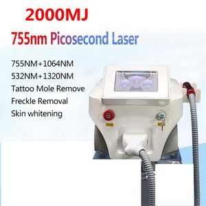 2000MJ Touch screen 2000w ND Yag Pico/Picosecond Laser Tattoo Removal pigmentazione 755nm 1320nm 1064nm 532nm Beauty Machine