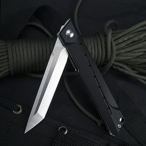 TL-J024 coltello pieghevole tattico con manico g10 nero resistente lama d2 per la sopravvivenza della caccia in campeggio all'aperto