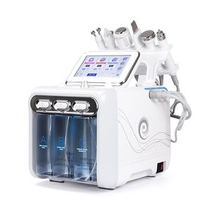 Hot Upgrade 6 in 1 Small Bubble Skin Care Tools Ultrasonic RF Hydra Deep Facial Pore Clean Facial Massage Machine