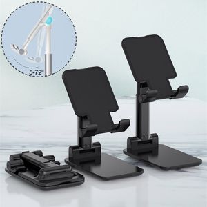 Mobile Phone Holder T1 iPad Tablet Stand Live Broadcast Desktop Bracket Metal Telescopic Extend Support Adjustable Height Rotatable Angle