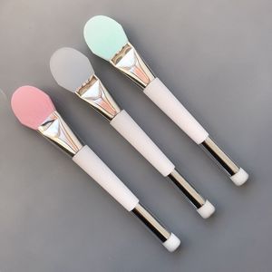 Double Dual Sided Mask Brushes Facial Brushes Soft Silicone Concealer Brush Clear Mask Applicator Beauty Tool