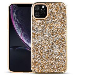 Elmas Glitter Bling Hybrid 2 1 TPU PC Kılıfları Için iPhone 11 Pro Max XR XS 8 7 6 6 S Samsung S8 S9 S10 5G Artı S10E Not 9 10 10+