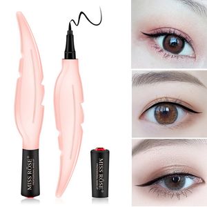 Miss Rose the eye Liquid eyeliner fine liners No Smudge Feather WaterProof Sweat Quick Dry Easy to Wear Makeup Eye Liner