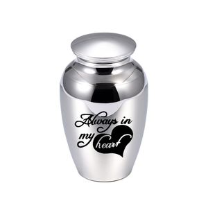 Always in My Heart Urns For Ashes Small Cremation Mini Keepsake Urn Funeral Casket Pet Urine Keepsake Humans Pet Memorial Urn For Ashes