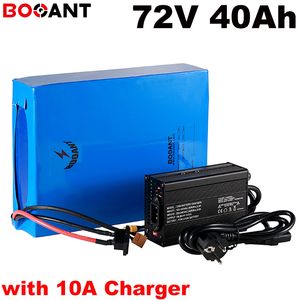 72v 40AH 5000w scooter de bateria 20S bicicleta eléctrica de iões de lítio para Samsung 18650 30B + 100 ampères BMS com 10A carregador