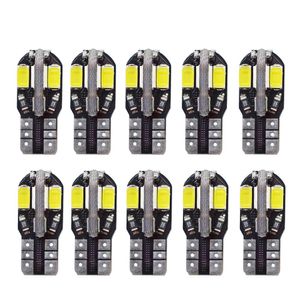 Carro branco T10 Interior Led Canbus 8SMD Car Dome Mapa Side Door Cortesia da matrícula Tronco acende 194 168 W5W 2825 Sockets 12V