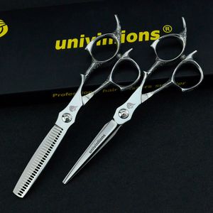 6" Laser Wire Hair Scissors Japanese Hair Cutting Shears with Small Teeth Hairdressing Scissors Thinner Razor Barber Haircut Kit