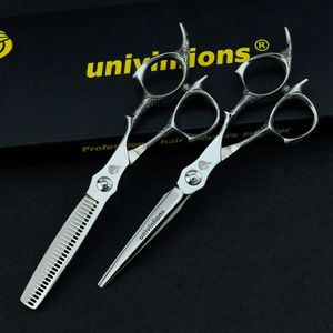 6-Zoll-Laserdraht-Haarschere, japanische Haarschneideschere mit kleinen Zähnen, Friseurschere, dünner, Rasierer, Friseur-Haarschnitt-Set