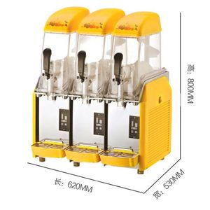 Máquina elétrica de derreter neve, 12l, smoothie, máquina comercial de lama, fabricante de bebidas frias, 110v, 220v