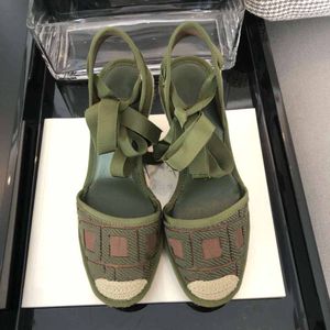 여성 디자이너 샌들 여름 패션 자수 편지 어부 신발 플랫폼 캐주얼 대마 로프 짠 baotou 샌들 대형 35-41