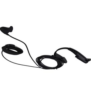 Fone de ouvido de fone de ouvido para walkie talkie fone de ouvido pro orelha vibração w / cabo de controle de cabo para moto gp344 gp388 gp328plus gp338plus