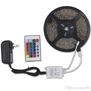 Ultra bright Light LED Strip Lights RGB 16.4Ft/5M SMD3528 DC12V Flexible les strips lights 60LED/meter Different Static Colors