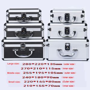 Toolbox Aluminium alloy Protective Safety Case Airtight Tool Box Instrument Case Lockable Box with Pre-cut foam