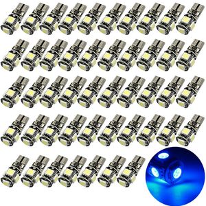 Wholesale Blue Car Error Free Canbus T10 194 168 2825 W5W 5SMD LED LED DOOR DOOR DOP COMMAGE LIGHT LIGHT DC 12V