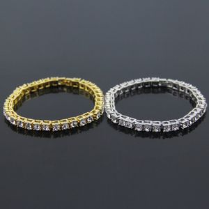 Men's Hip Hop Single Row Diamond Bracelet hip hop Bangle Men's Fashion Jewelry Hot New Jewelry gift