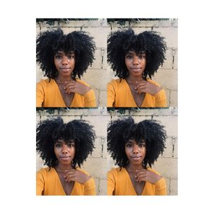 novo penteado quente da Malásia cabelo Africano americanos afro curto bob crespo peruca naturais Simulação Cabelo Humano afro crespo peruca