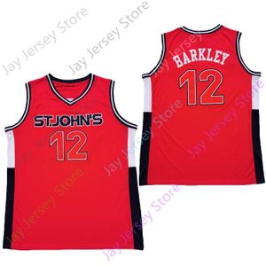 2020 NEW NCAA St. Johns Red Storm St. Johns Jerseys 12 Barkley College Basketball Jersey Red Size Youth Adult