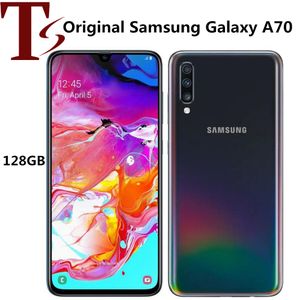 Renoverad original Samsung Galaxy A70 A705F 6,7 tum Octa Core 6 GB RAM 128 GB ROM 32MP OLOCKED Android Smart Phone 6PCS