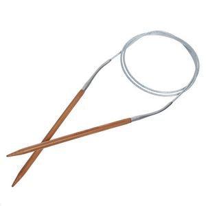 Stricken Mit 4 Nadeln großhandel-4 mm Bambus Rundstricke Edelstahl Röhrchen Häkeln Haken DIY Handwerk Pullover Kleidung Hut Schal Nähnadeln