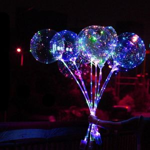 Ny Bobo Ball Light Led Line String Ballong Ljus DIY Transparent Glödande Party Decoration Lighting Great For Barn Toy Gift