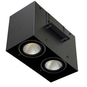 Kwadratowy wysokiej jakości COB LED na ścianie Downlight 10 W 15W 30W COB Spot Light Single / Podwójna głowica Lampa sufitowa Powierzchnia zamontowana