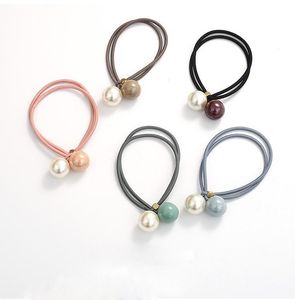 Wholesale temperament hair band for sale - Group buy Hair Tie simple temperament ins head rope female Morandi color Sen hair rope rubber band hair band