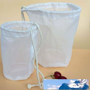 Nylon Fine Mesh Food Strail Filter Bag för hemmutter Mjölkväska Kall Brew Kaffejuice 25 * 30cm