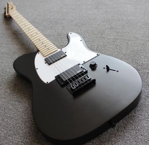 Matte Black Electric Guitar China EMG Pickups, Maple Neck & Fingerboard, Black Hardware, Locking Tuners
