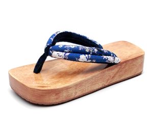 Summer Japanese Wood Clogs Anime Cosplay Shoes Oriental Chinese Traditional High-heeled Geta Clogs Women Man Wooden Paulownia Slippers