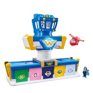 Wholesale tower control for sale - Group buy Freeshipping Super Wings International Airport Headquarters Scene Set Super Fly Man Action Figures Toys for Children s Boy Control Tower