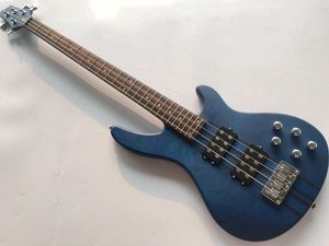 Custom Wholesale Blue Neck Passive Active Bass Guitar4/ 5 String 43 Inch Popular Bass Guitar, Provide Customization