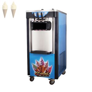 Kommersiell Mjuk Glass MachinetAylor Tre Flavour Ice Cream Machine Sweet Cone Soft Serve Ice Cream Maker