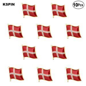 Bandeira Pin da bandeira de Dinamarca lapela broche emblema Pinos Badges