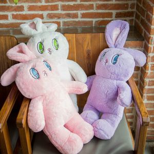 Creative cute rabbit WEGO long ears plush toy backpack big eyes cute rabbit doll baby soft anime toy children's birthday gift