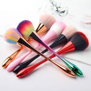 Nail Art Brush Soft Dammborste UV Gel Nail Polish Nylon Brush för manikyr Professionell Nail DIY Design Tools