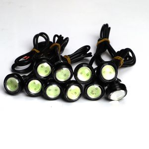 20PCS حزمة الأبيض عين النسر LED ضوء 9W DRL الضباب ضوء النهار تشغيل أضواء السيارات ATV للدراجات النارية جذع ماركر مصباح الذيل عكس الضوء الضباب