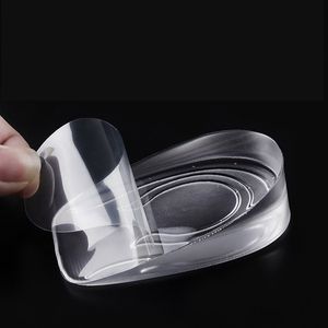Silicone Gel Height Increase Insole Heel Lifting Inserts Shoe Foot Care Protector Elastic Cushion Arch Support Insert for Unisex Shoes Acces
