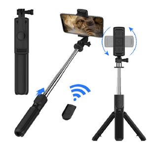 Trépied Selfie Télécommande Bluetooth Télécommande détachable Trépied Extensible Horizontal Vertical Shoot S03 Mobile Selfie Stick en Solde