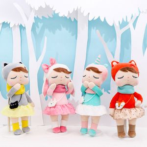 Mjukt djurtecknad Metoo Angela docka med namn Katt Unicorn Plush Toys Fyllda djur Kanin Doll Lovely Kids Firthyday Gift