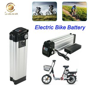 Batteria-Argento-Bici Elettrica-Batteria 24V 35V 48V Scarico dal Basso 17.5AH 20AH Bafang BBS01 BBS02 Kit Motore Citycoco