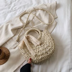 Летний соломы Тканые Малый женская сумка 2020 Популярные Новая волна моды плеча Сумка Wild Lady Handbag на Распродаже