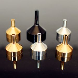 5pcs/pack High Quality bottle Metal Small Aluminum Funnel For Perfume Transfer Diffuser Bottle Mini Liquid