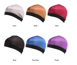 Elástico de seda Onda Caps para homens e mulheres de cetim de seda Dome Caps Esticável Perucas Cap Dome Cap peruca estilo para 360 540 e 720 Waves