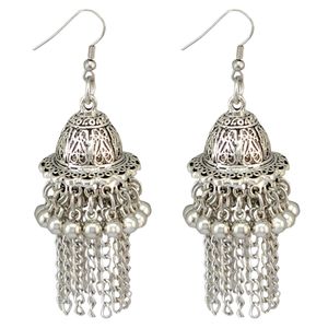 Bohemian Retro Drop Dangle Earrings with Tassels Hook Jhumka Jhumki Earring for Women Wedding Jewelry Gift