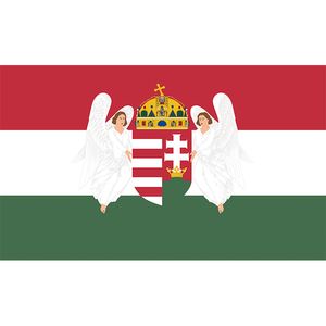 Bandeira de Hungria, Bandeira 3x5ft personalizado, Todos os Países Nacional Impresso Digital 100% poliéster com costuras duplas, frete grátis